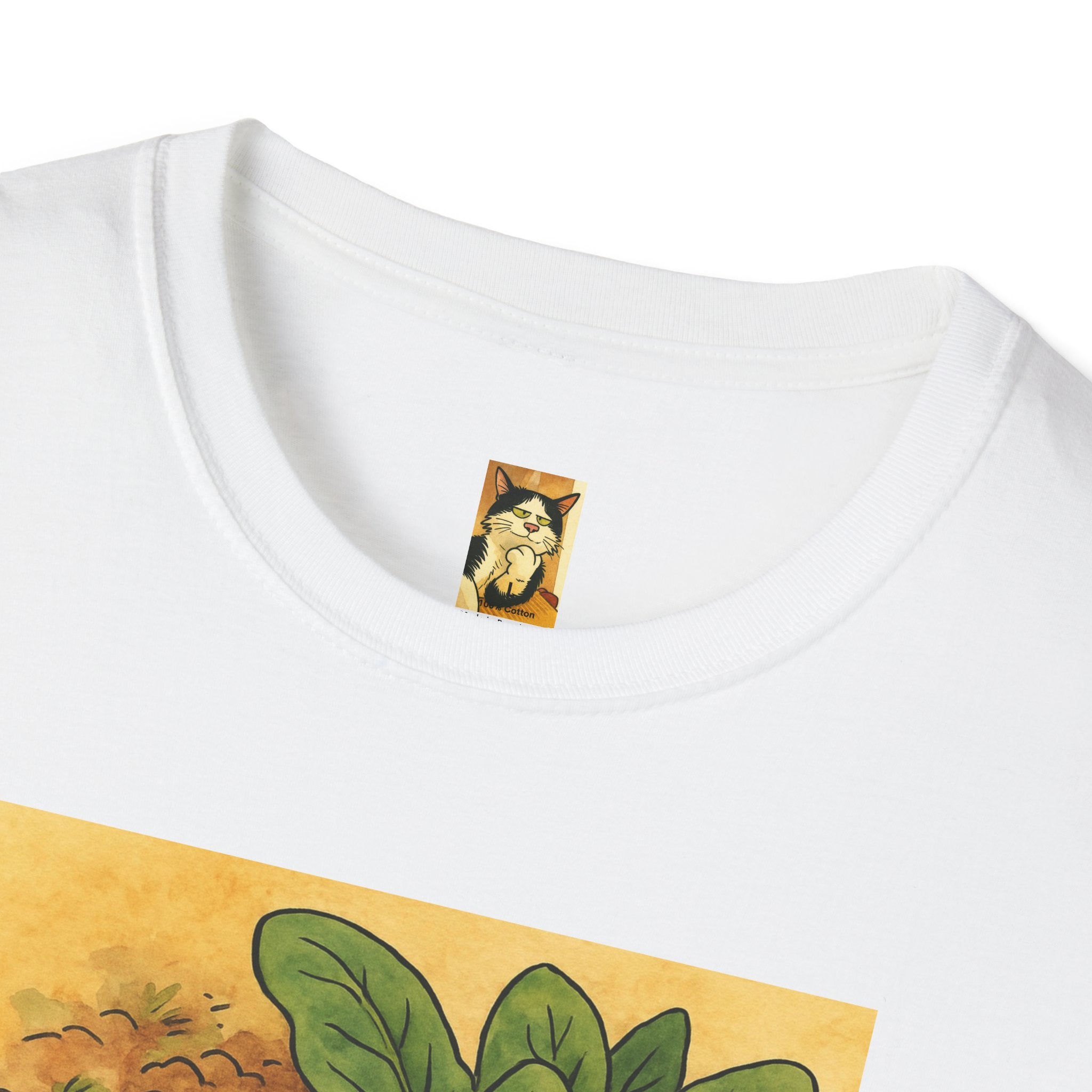 Cat Garden T‑Shirt — "Rub Some Dirt On It" Vintage Plant Lover Tee