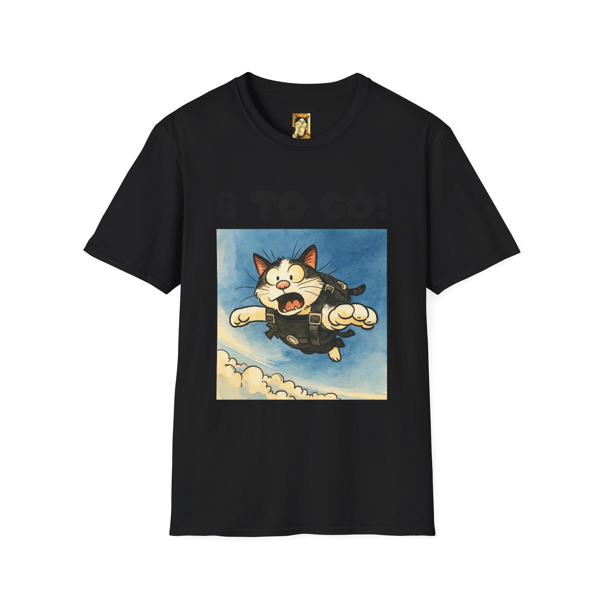 8 To Go! Cat Graphic T-Shirt